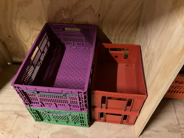 Partij winkelmandjes en vouwkratten. - afbeelding 6 van  8