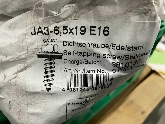 Partij zelftappers schroeven ja3-6,5 x 19 - afbeelding 5 van  5