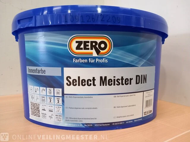 Partij zero select meister din latex ral 9010 zero, ral 9010 - afbeelding 2 van  6