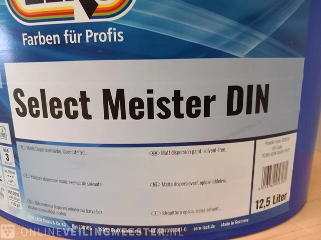 Partij zero select meister din latex ral 9010 zero, ral 9010 - afbeelding 5 van  6