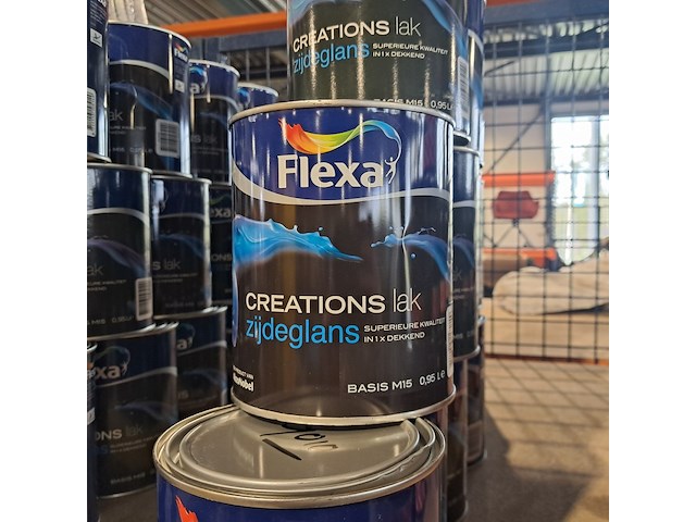 Partij zijdeglanslak | 15 liter, flexa, ral 9010 - afbeelding 2 van  2