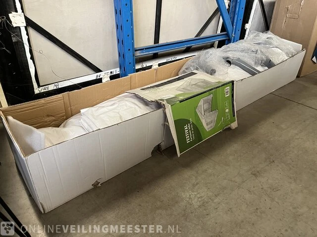 Partytent 300x500x305 cm handson, festival, wit - afbeelding 2 van  6