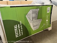 Partytent 300x500x305 cm handson, festival, wit - afbeelding 3 van  6