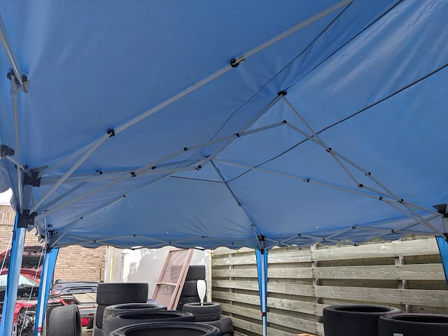 Partytent easy-up, blauw - afbeelding 3 van  6