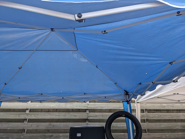 Partytent easy-up, blauw - afbeelding 4 van  6
