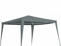 Partytent grijs 3 x 3 meter - afbeelding 1 van  4