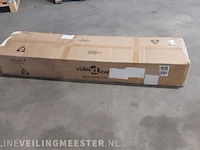 Partytent met 4 zijwanden vidaxl, crème - afbeelding 2 van  3