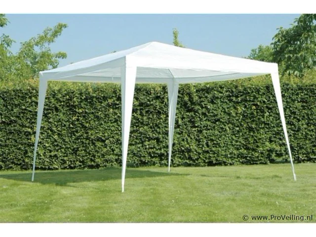 Partytent paviljoen - wit - 3 x 3 m - afbeelding 3 van  4