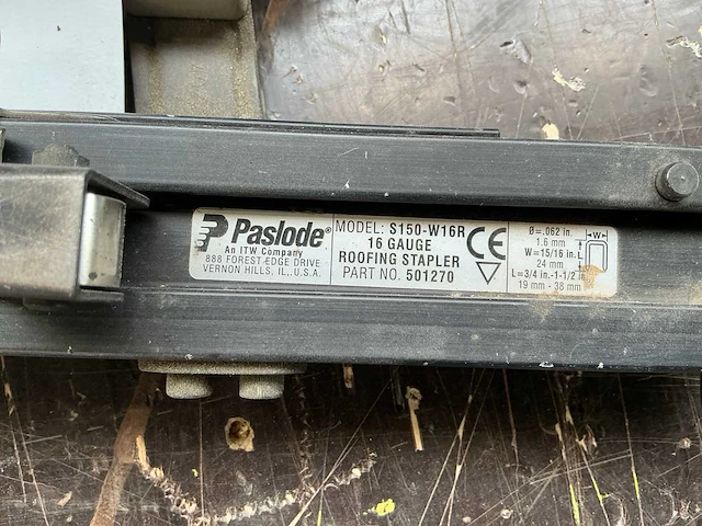 Paslode s150-w16r pneumatische tacker - afbeelding 2 van  4