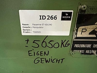 Passerini et-60x340 lasmanipulator - afbeelding 8 van  9