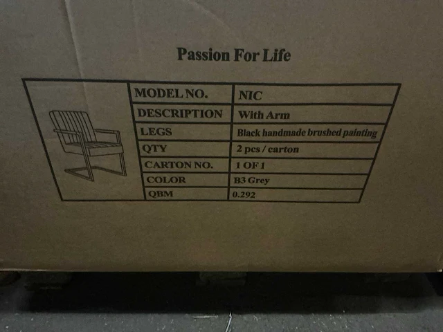 Passion for life nic eetkamerstoel (6x) - afbeelding 4 van  4