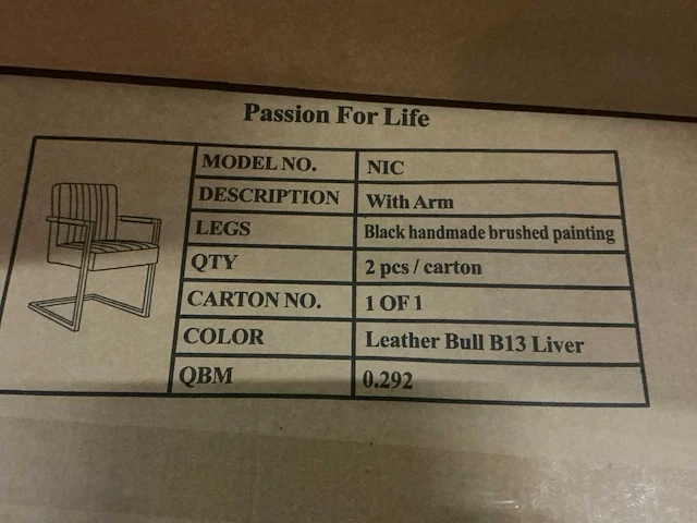 Passion for life nic eetkamerstoel (6x) - afbeelding 4 van  5