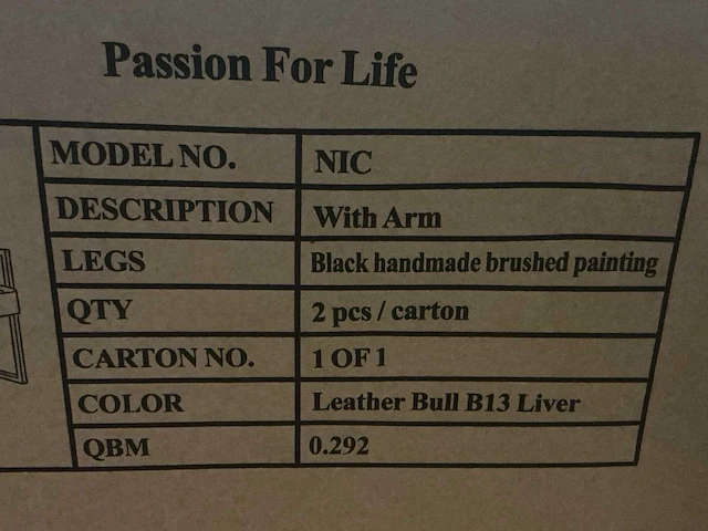 Passion for life nic eetkamerstoel (6x) - afbeelding 5 van  5