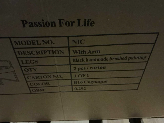 Passion for life nic eetkamerstoel (6x) - afbeelding 4 van  5