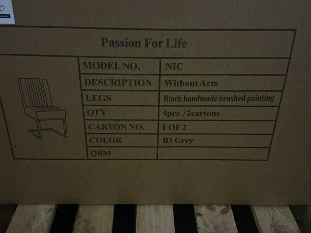 Passion for life nic eetkamerstoel (6x) - afbeelding 6 van  6