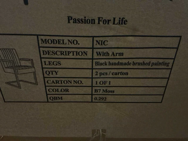 Passion for life nic eetkamerstoel (6x) - afbeelding 5 van  5