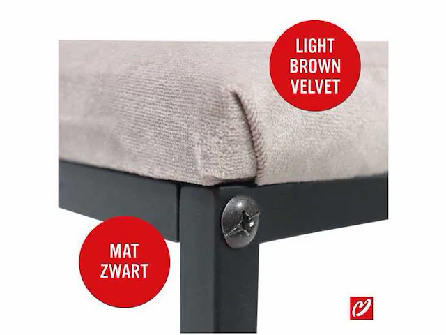 Passion sofa bankje suède (4x) - afbeelding 5 van  5