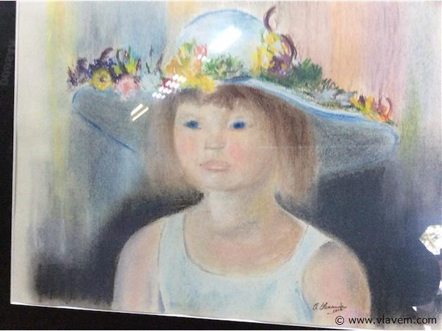 Pastel getekend - afbeelding 2 van  2