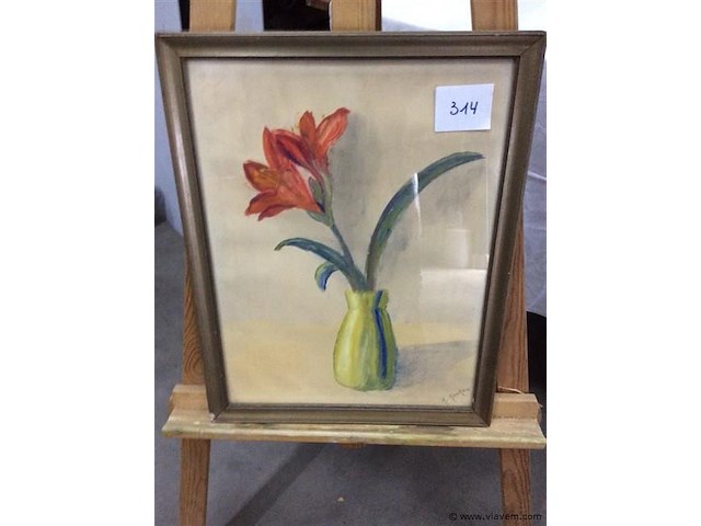 Pastel getekend - afbeelding 1 van  2