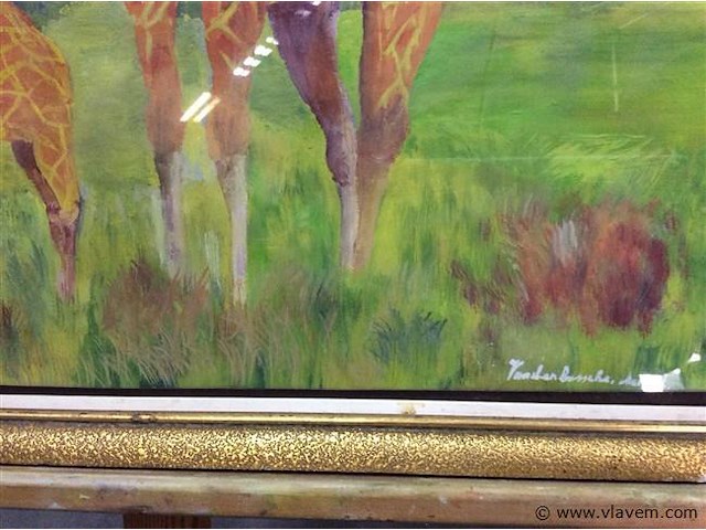 Pastel giraffes - afbeelding 2 van  2