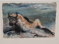 Pastel tekening, g. volger, europa en de stier, 1995 - afbeelding 4 van  8
