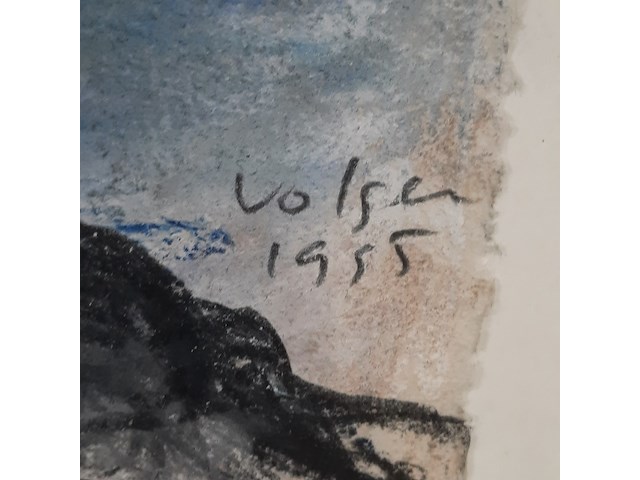 Pastel tekening, g. volger, europa en de stier, 1995 - afbeelding 5 van  8