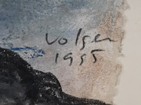 Pastel tekening, g. volger, europa en de stier, 1995 - afbeelding 5 van  8