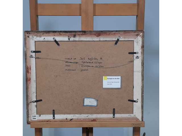Pastel tekening, g. volger, europa en de stier, 1995 - afbeelding 7 van  8