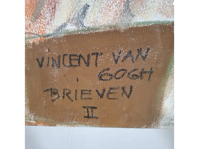Pastelverf schilderij, mw. a. hofte, portret bella iii, 1982 - afbeelding 7 van  11