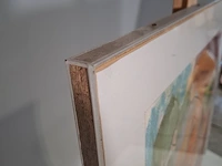 Pastelverf schilderij, mw. a. hofte, portret bella iii, 1982 - afbeelding 10 van  11