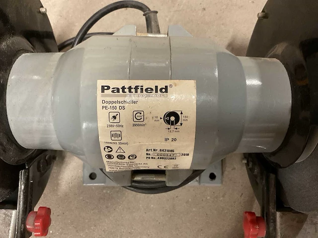 Pattfield pe-150 ds 2-steen werkbankslijper - afbeelding 2 van  2