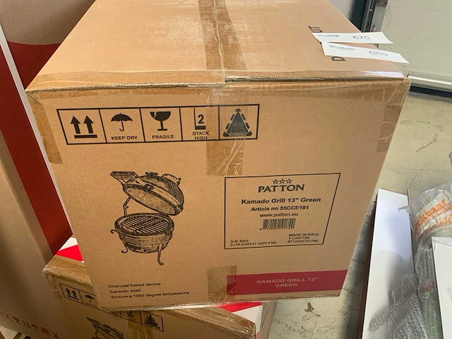 Patton 13” green kamado barbecue - afbeelding 2 van  3