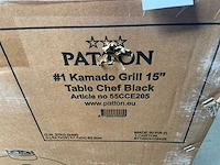 Patton 15” black kamado barbecue - afbeelding 2 van  4