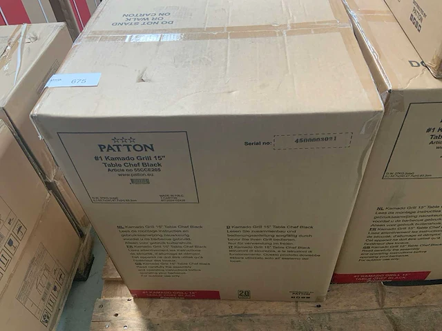 Patton 15” black kamado barbecue - afbeelding 3 van  4