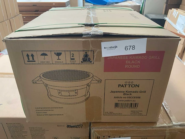 Patton japanese kamado black barbecue - afbeelding 2 van  4