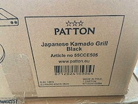 Patton japanese kamado black barbecue - afbeelding 3 van  4