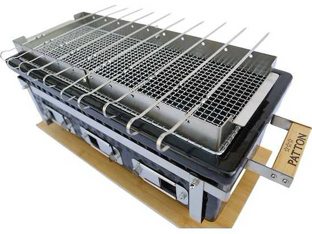 Patton japanese shichirin grill rechthoek large (55cce510) - afbeelding 2 van  16