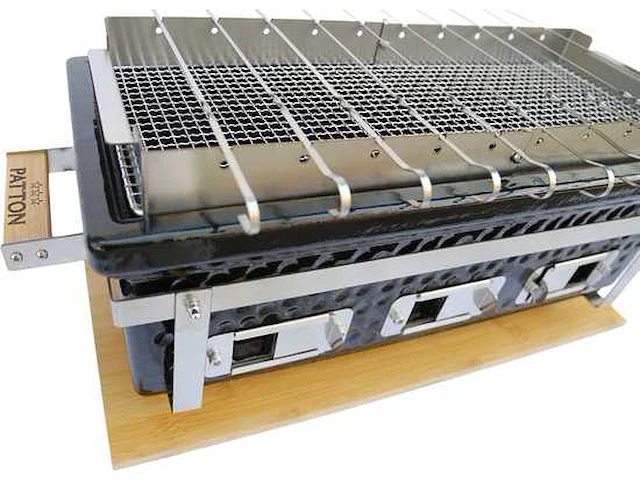 Patton japanese shichirin grill rechthoek large (55cce510) - afbeelding 3 van  16