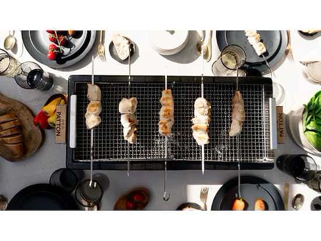 Patton japanese shichirin grill rechthoek large (55cce510) - afbeelding 12 van  16