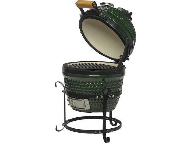 Patton kamado houtskool bbq 13inch groen (55cce181) - afbeelding 4 van  5