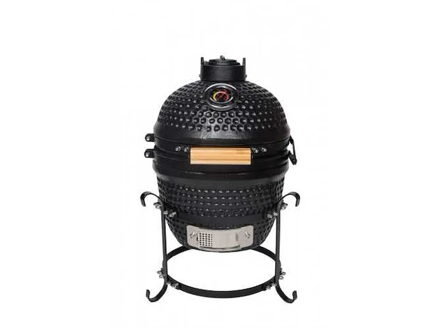 Patton kamado houtskool bbq 13inch mat zwart ( 55cce184) - afbeelding 1 van  9