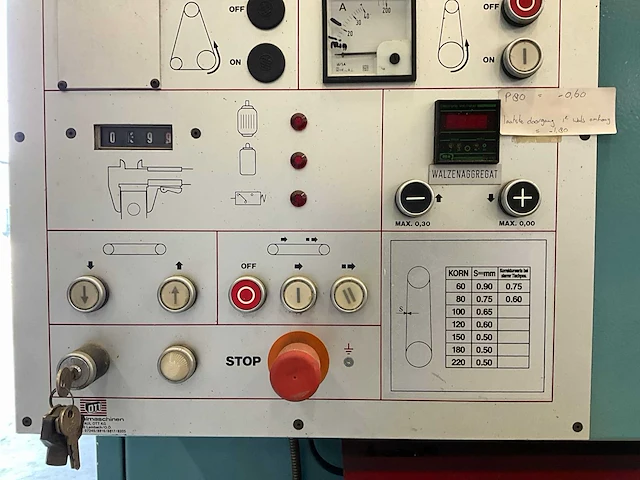 Paul ott gmbh - 1991 - omega 136 - breedbandschuurmachine - afbeelding 42 van  42