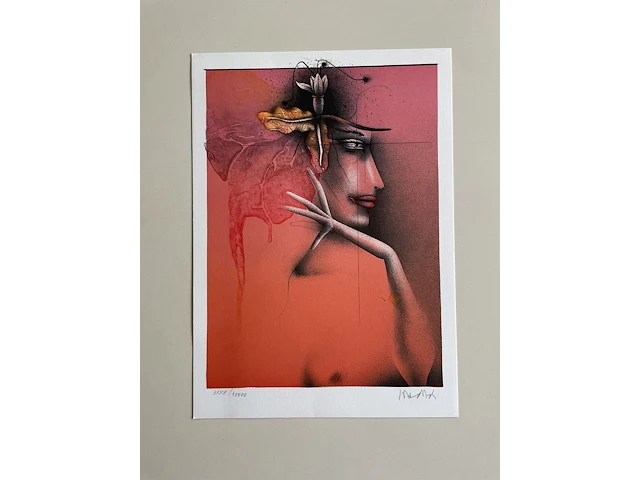 Paul wunderlich : tete d'une femme - afbeelding 1 van  1