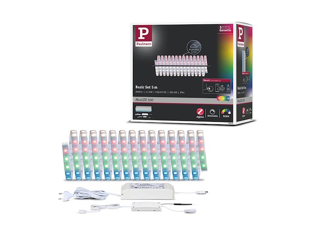 Paulmann 78885 ledstrip basisset met connector (male) 24 v 5 m rgbw 1 set(s) - afbeelding 1 van  7