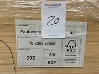 Paulownia plank 1090x200x18mm (396x) - afbeelding 7 van  7