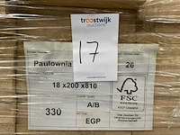 Paulownia plank 810x200x18mm (330x) - afbeelding 6 van  6