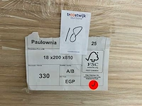 Paulownia plank 810x200x18mm (330x) - afbeelding 6 van  6