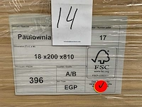 Paulownia plank 810x200x18mm (396x) - afbeelding 3 van  6