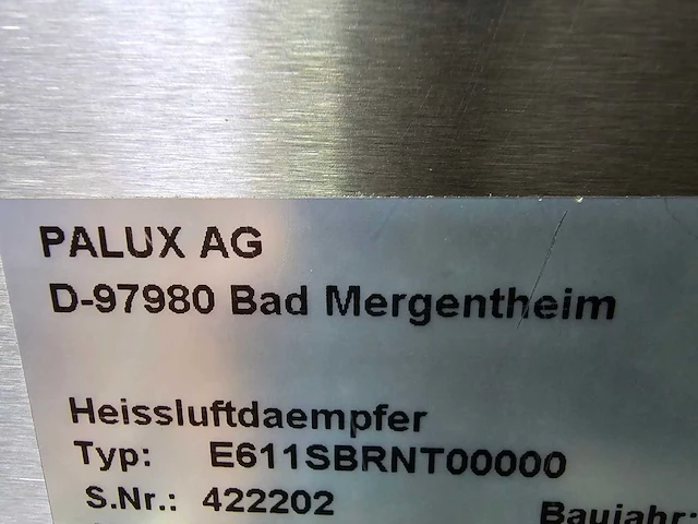 Paulux e611 sbrnt combisteamer - afbeelding 4 van  5