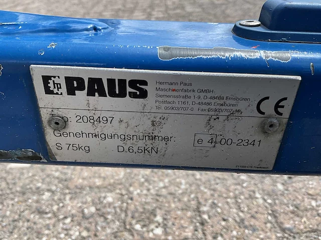 Paus 18wh verhuislift / ladderlift - afbeelding 15 van  18